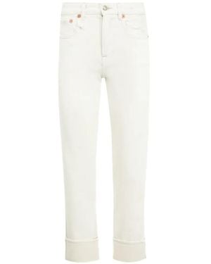 R13 Romeo Straight-Leg Jeans - White