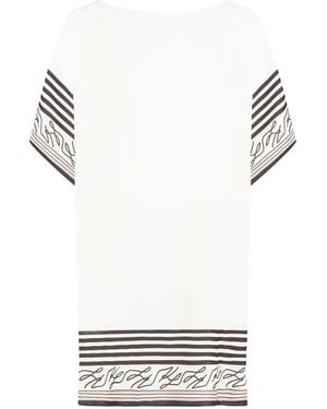 KARL LAGERFELD Autograph Sheer T-Shirt - White
