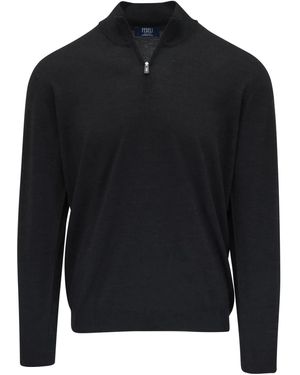 Fedeli Virgin-Wool Jumper - Black