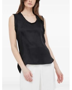 Sisley Shirt Met Ruches - Zwart