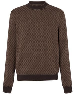 Balmain ブラウン ミニモノグラム セーター