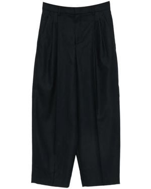 Rossi Noa Cropped-Hose Mit Falten - Schwarz