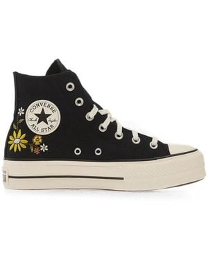 Converse Chuck Taylor All Star Embroidered Sneakers - Black