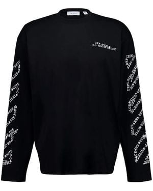 Off-White c/o Virgil Abloh Logo-Detail T-Shirt - Blue