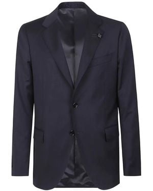 Lardini Single-Breasted Wool Suit - Blue