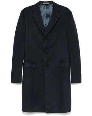 Corneliani Mantel Mit Gebürsteter Effekt - Blau