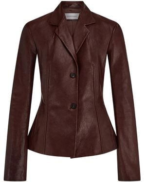 Ferragamo Leather Jacket - Brown