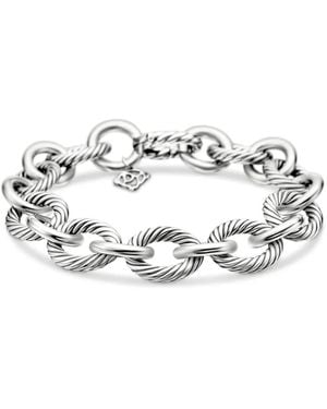 David Yurman Bracciale A Catena Oval Link - Bianco