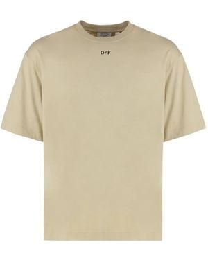 Off-White c/o Virgil Abloh コットン Tシャツ - ナチュラル