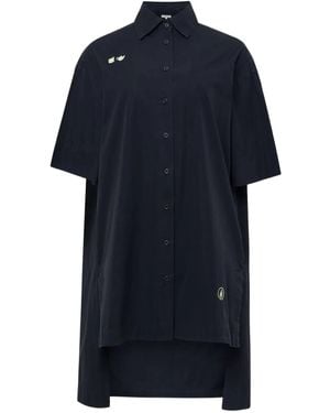 JW Anderson Short-Sleeve Pocket Dress - Blue
