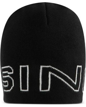 Sinclair Bonnet À Logo En Jacquard - Noir