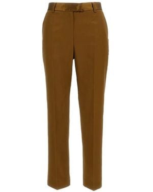 Alberto Biani Straight Trousers - Natural