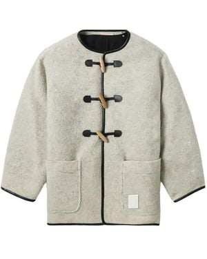 A Bathing Ape Abrigo Con Botones De Trenca - Blanco
