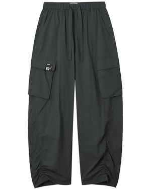 Izzue Drawstring Cargo Trousers - Grey