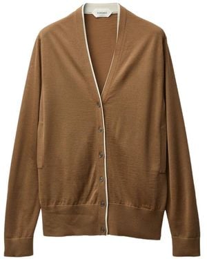 Versace Cardigan À Col V - Brown