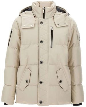 Moose Knuckles Removable-Hood Quilted Coat - Natural