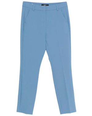 Weekend by Maxmara Slash-Pockets Tailored Pants - Blue