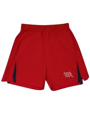 Aimé Leon Dore Wingfoot Logo-Print Shorts - Red