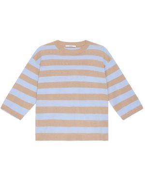 Maliparmi Striped T-Shirt - White