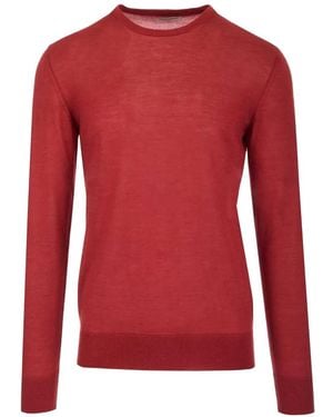 Al Duca d'Aosta Crew-Neck Long-Sleeve T-Shirt - Red