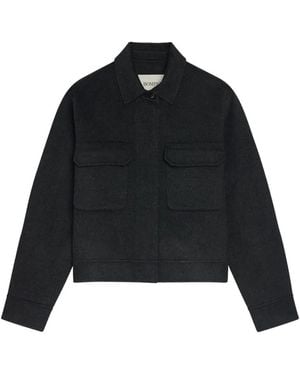 Bompard Doppelseitige Jacke Mit Taschendetail - Schwarz