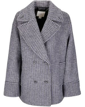 Calvin Klein Double-Breasted Peacoat - Grey