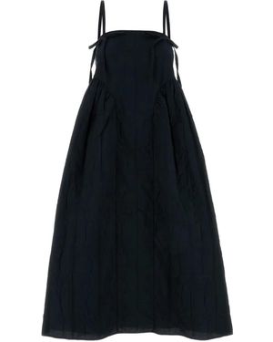 Cecilie Bahnsen Pleated Midi Dress - ブラック