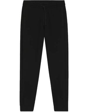 BOSS Knitted Regular-Fit Track Trousers - Black