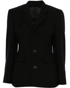 Balenciaga Single-Breasted Blazer - Black