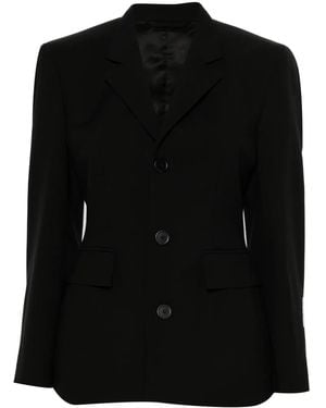 Balenciaga Single-Breasted Blazer - Black