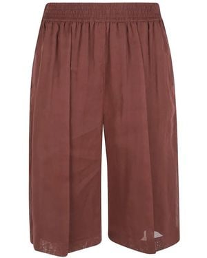 Brunello Cucinelli Elasticated-Waistband Shorts - Rot