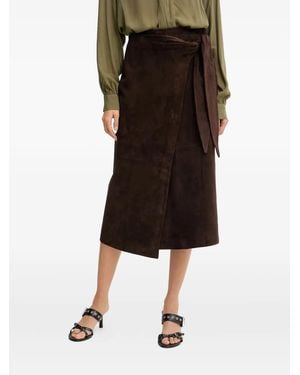 Never Fully Dressed Midi-Wikkelrok - Zwart