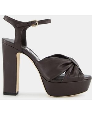 Jimmy Choo Knotted Platform Sandals - Black