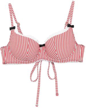 Agent Provocateur Milli Striped Bikini Top - Pink