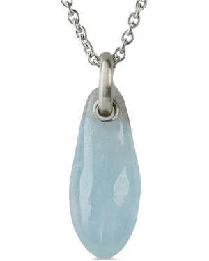 Parts Of 4 Aquamarine Teardrop Necklace - Blue