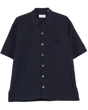 Tintoria Mattei 954 Pocket Short-Sleeve Shirt - Blue