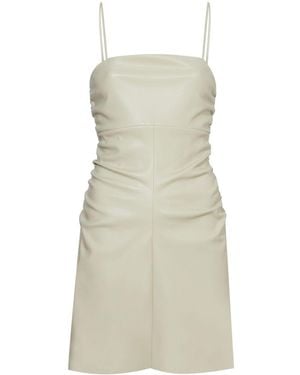 Proenza Schouler Ruched-Detail Spaghetti-Strap Minidress - Natural