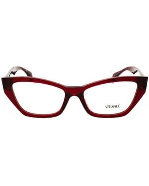 Versace Cat-Eye Frame Glasses - Red