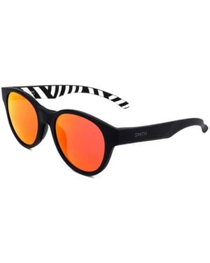 Smith Snare Sonnenbrille Mit Rundem Rahmen - Weiß