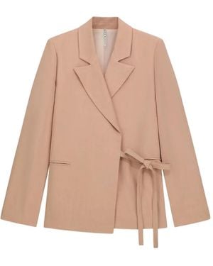 Liviana Conti Brain Tie-Waist Jacket - Natural