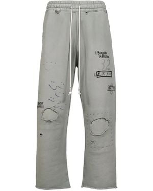 PALY Pantalones De Chándal Alta Cienega Con Efecto Envejecido - Gris