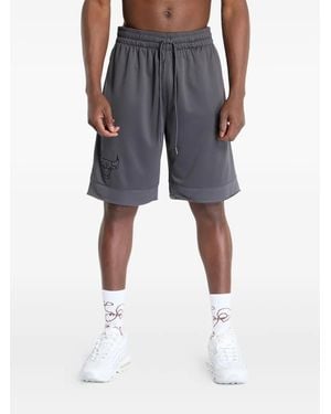 KTZ Chicago Bulls Nba Tonal Mesh Track Shorts - Blue
