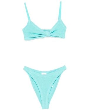 Hunza G V-Neck Bikini - Blue