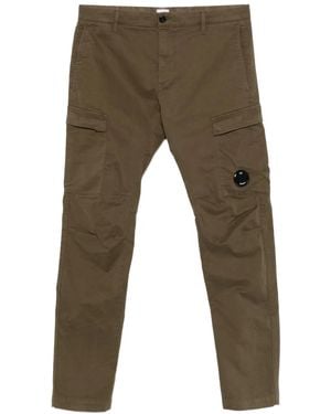 C.P. Company Stretch Sateen Ergonomic Cargo Trousers - Grey