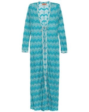 Missoni プリント カバーアップ - ブルー
