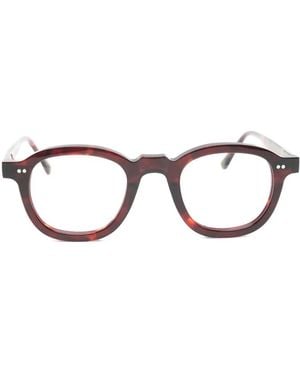 Lesca Gafas Ando Con Efecto De Carey - Marrón