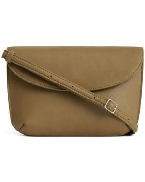 Yu Mei Keriana Leather Clutch Bag - Brown
