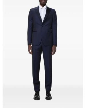 ZEGNA Peak-Lapels Single-Breasted Suit - Blue