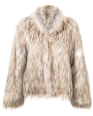 Unreal Fur Veste Ajustée À Design Texturé - Marron