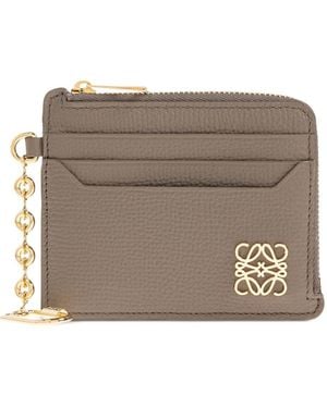 Loewe アナグラム カードケース - ブラウン